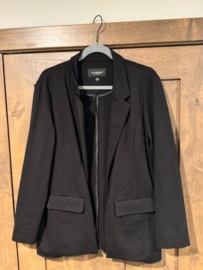 Liverpool Black Women's Open-Front Blazer